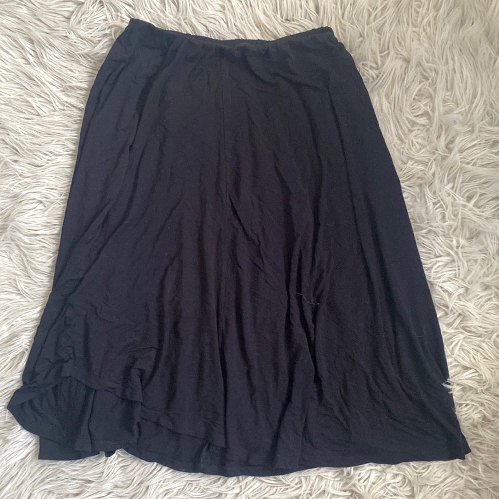 Black Knee Length Skirt